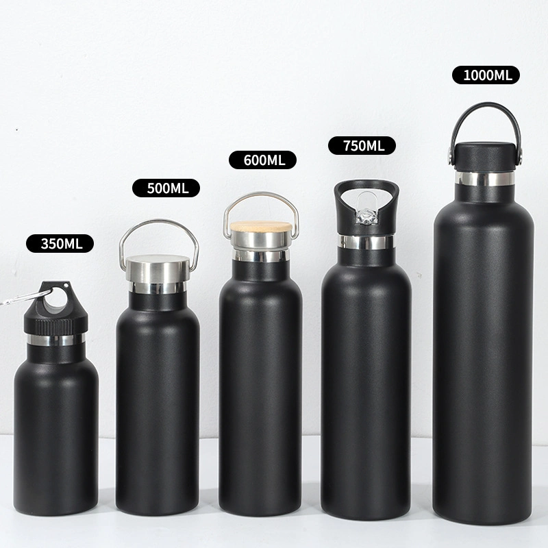High Quality Stainless Steel Sports Water Bottle Insulated Vacuum Flask with Multi Lids