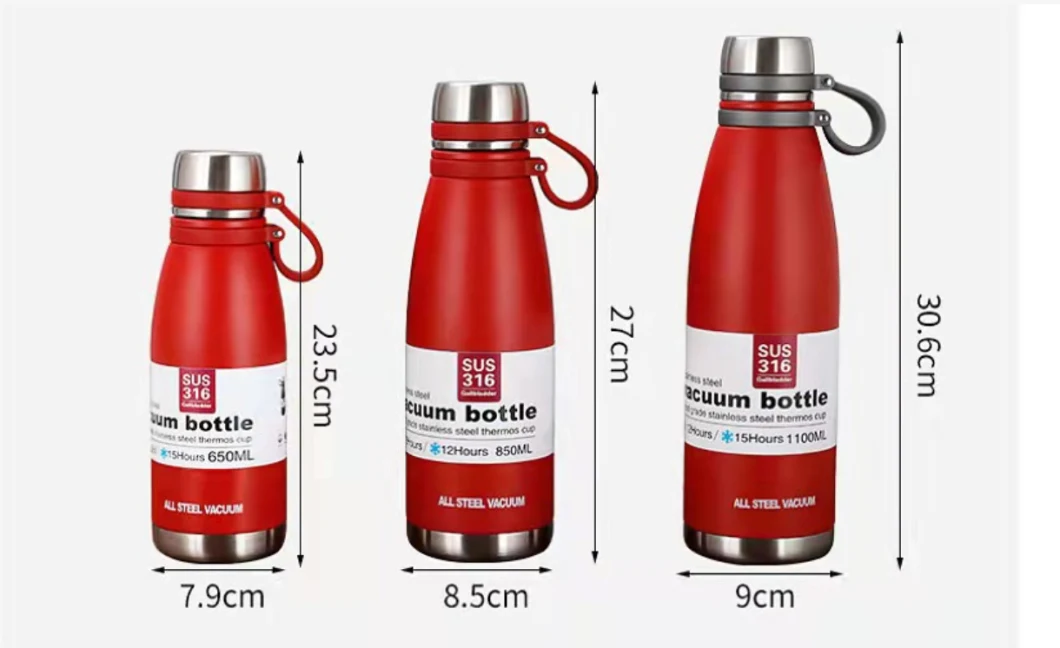 Stainless Steel Wide Mouth Water Jug Insulated Sports Canteen Thermo Flask Water Bottle Flask with Lid