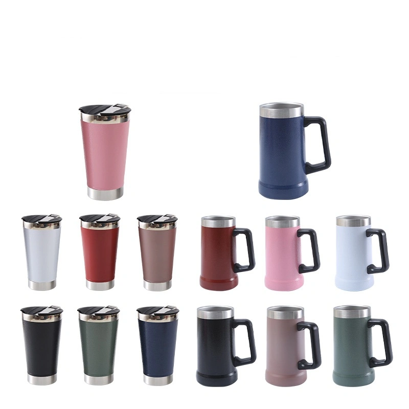 Beer Mugs Stacking Pint Thermal Insulated Cold Beer Pong Cups