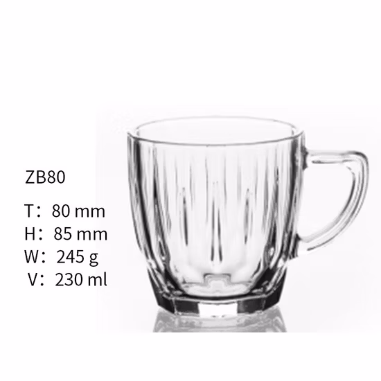 Chopes à bière en verre avec poignée Verrerie Boissons Tasses à boire pour l'eau, le vin, le jus et les repas au bar